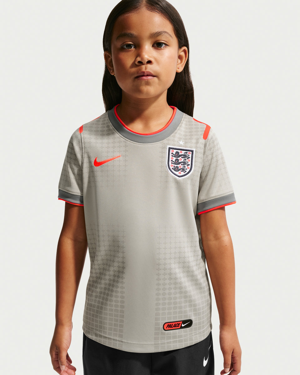 NIKE LITTLE KIDS X PALACE ENG PREMATCH JERSEY - PEWTER GREY