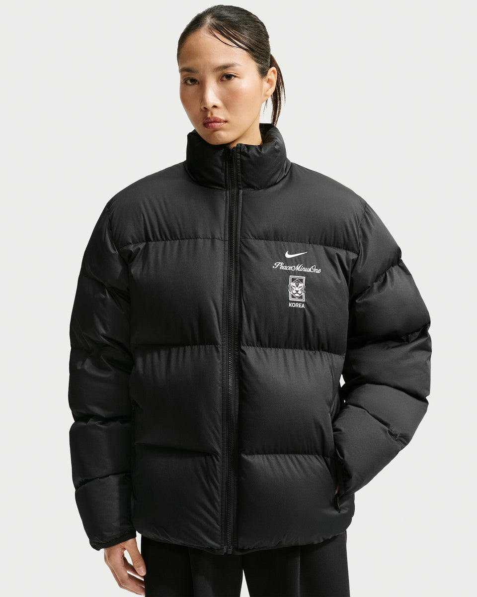 NIKE X PEACEMINUSONE KR PUFFER JACKET - BLACK/ WHITE – Undefeated