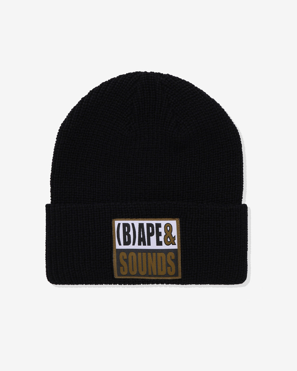 BAPE (B)APE SOUNDS KNIT CAP - BLACK – Undefeated