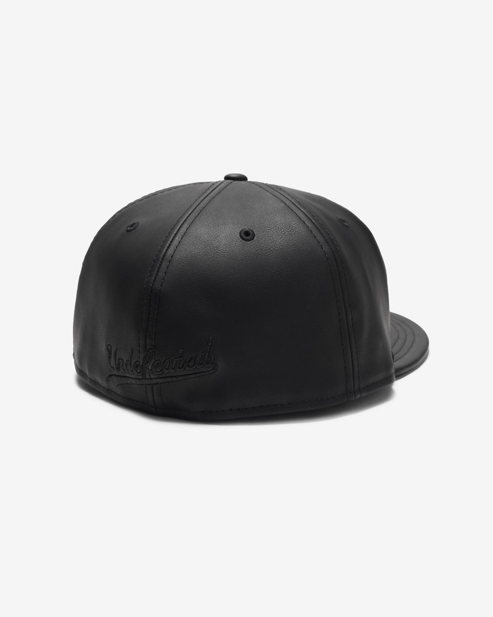 UNDEFEATED X NE LEATHER ICON FITTED - BLACK – Undefeated