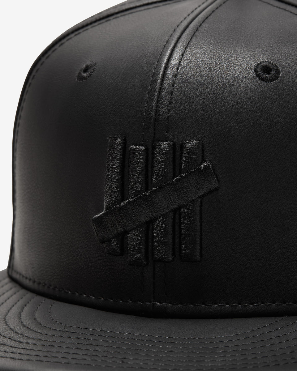UNDEFEATED X NE LEATHER ICON FITTED - BLACK – Undefeated