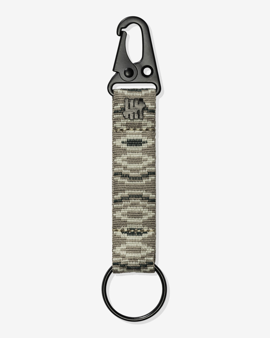 UNDEFEATED CARABINER IKAT STRAP KEYCHAIN - TAUPE
