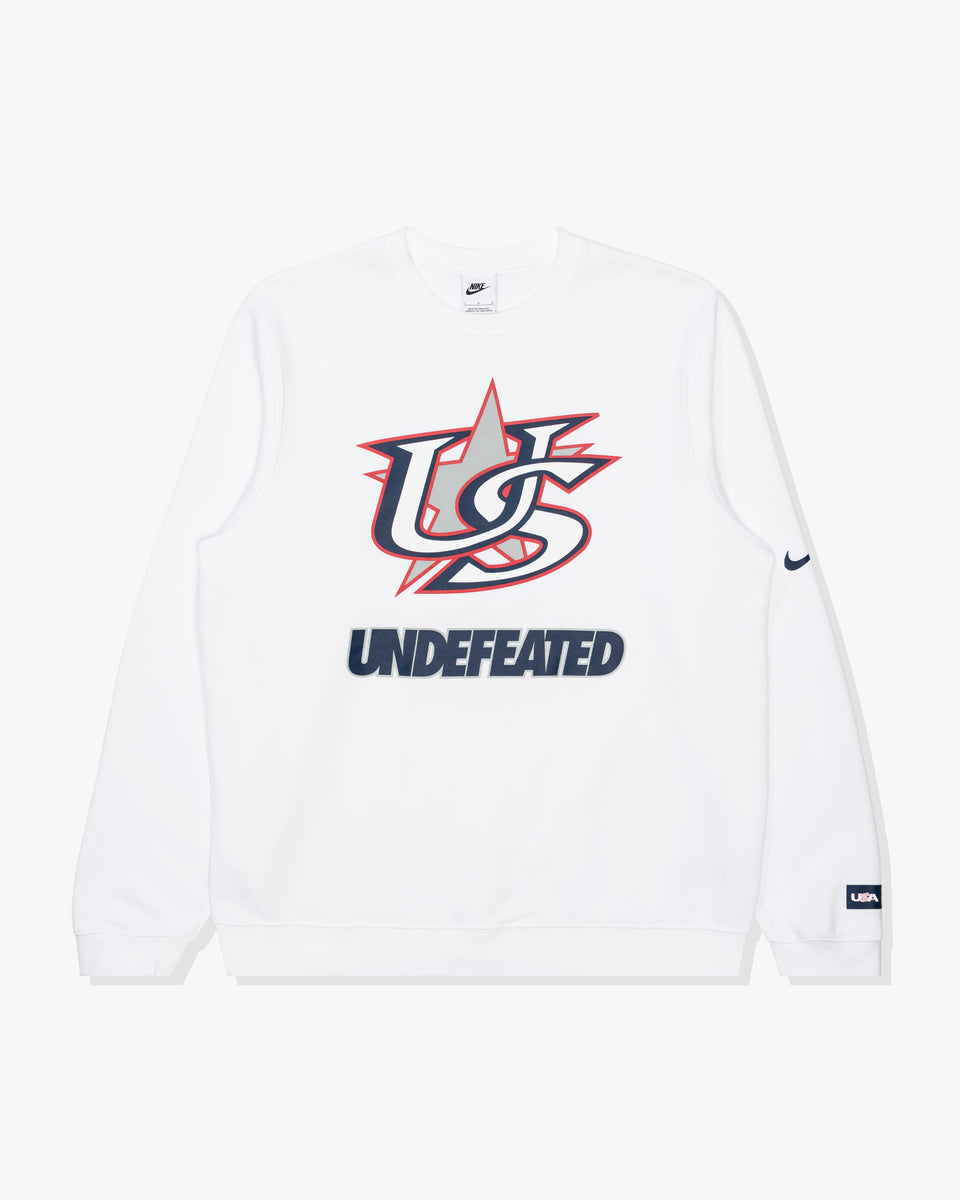 UNDEFEATED X WBC USA CREWNECK - WHITE – Undefeated
