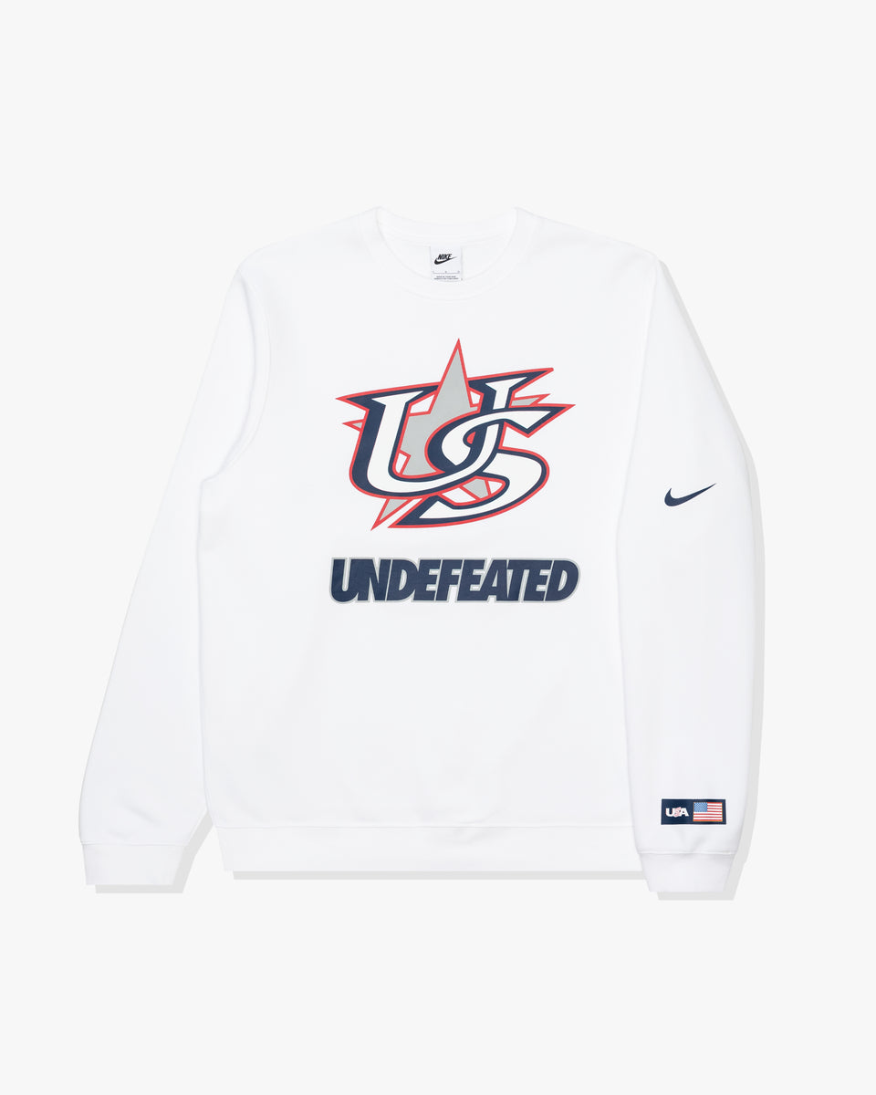 UNDEFEATED X WBC USA CREWNECK - WHITE – Undefeated