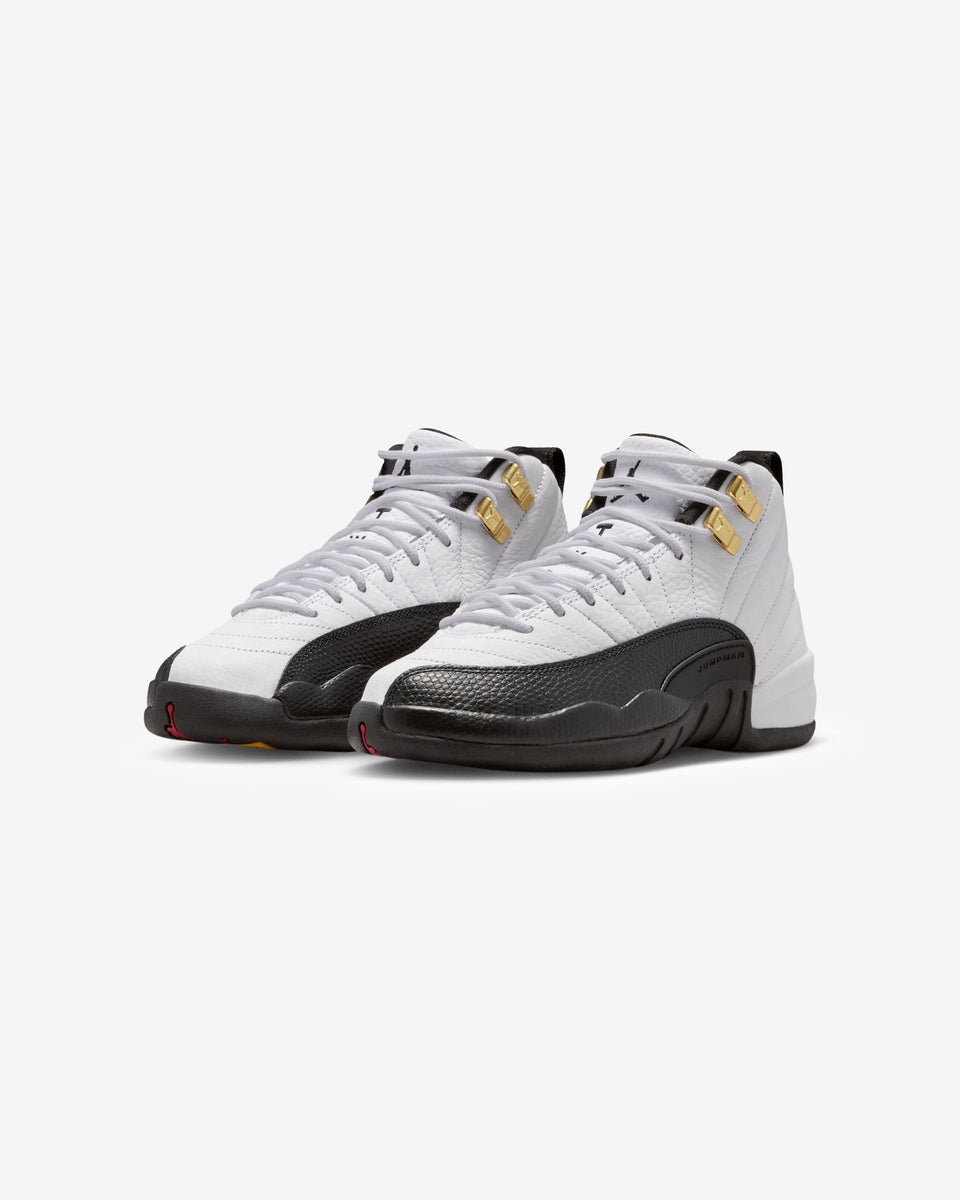 JORDAN GS AJ 12 RETRO - WHITE/ BLACK/ TAXI – Undefeated