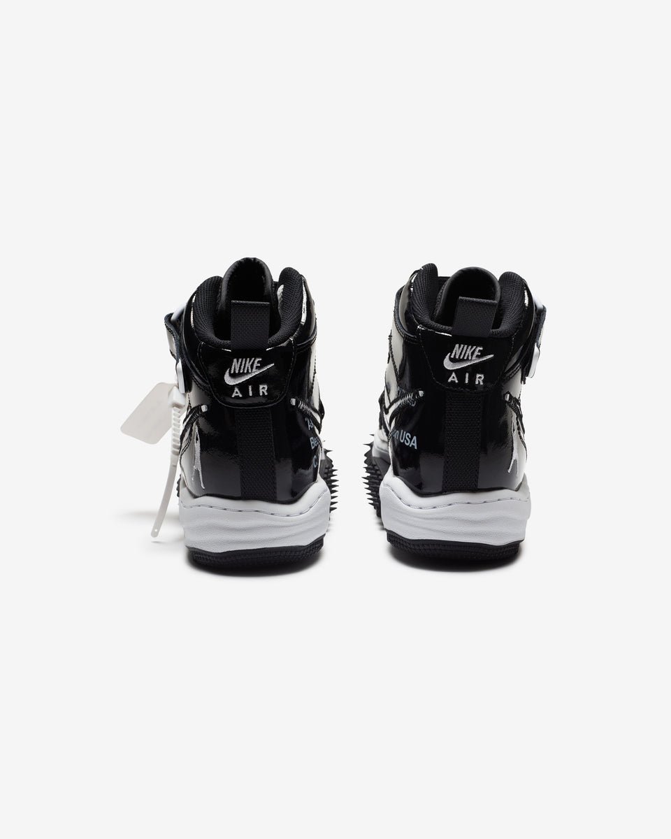 NIKE X OFF-WHITE AIR FORCE 1 MID - BLACK/ WHITE – Undefeated