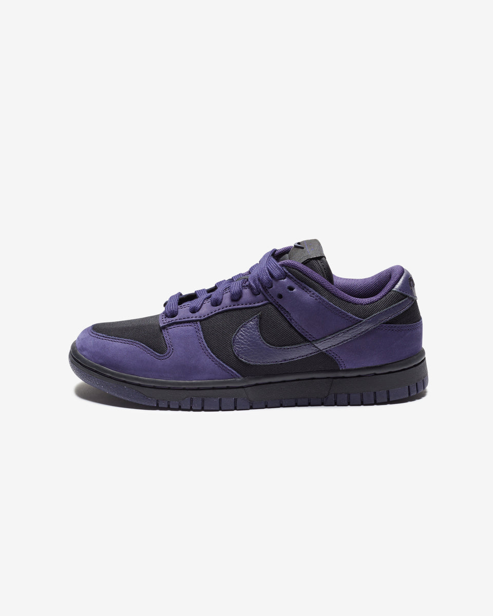 NIKE WOMEN'S NIKE DUNK LOW LX NBHD - BLACK/ PURPLEINK