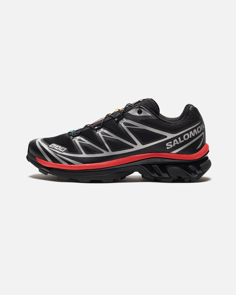 SALOMON XT-6 - BLACK/ FIERY RED – Undefeated