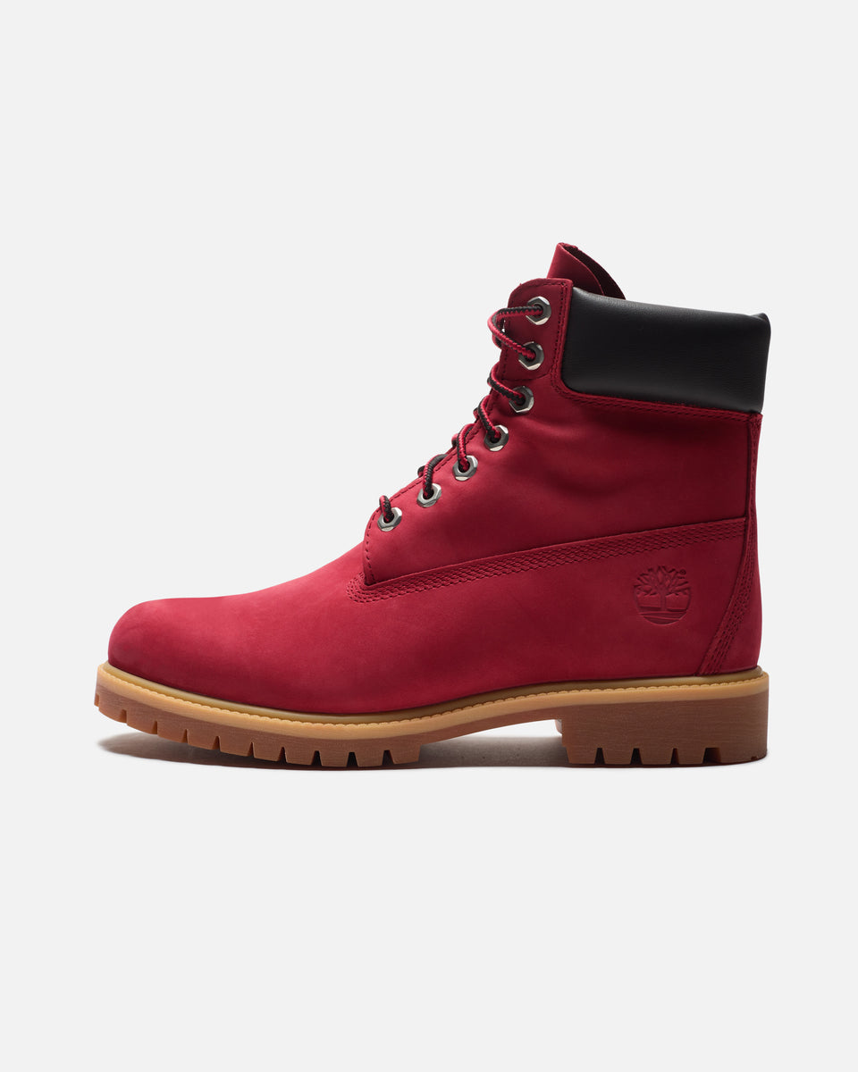 TIMBERLAND PREMIUM 6-INCH BOOT - DARK RED NUBUCK – Undefeated