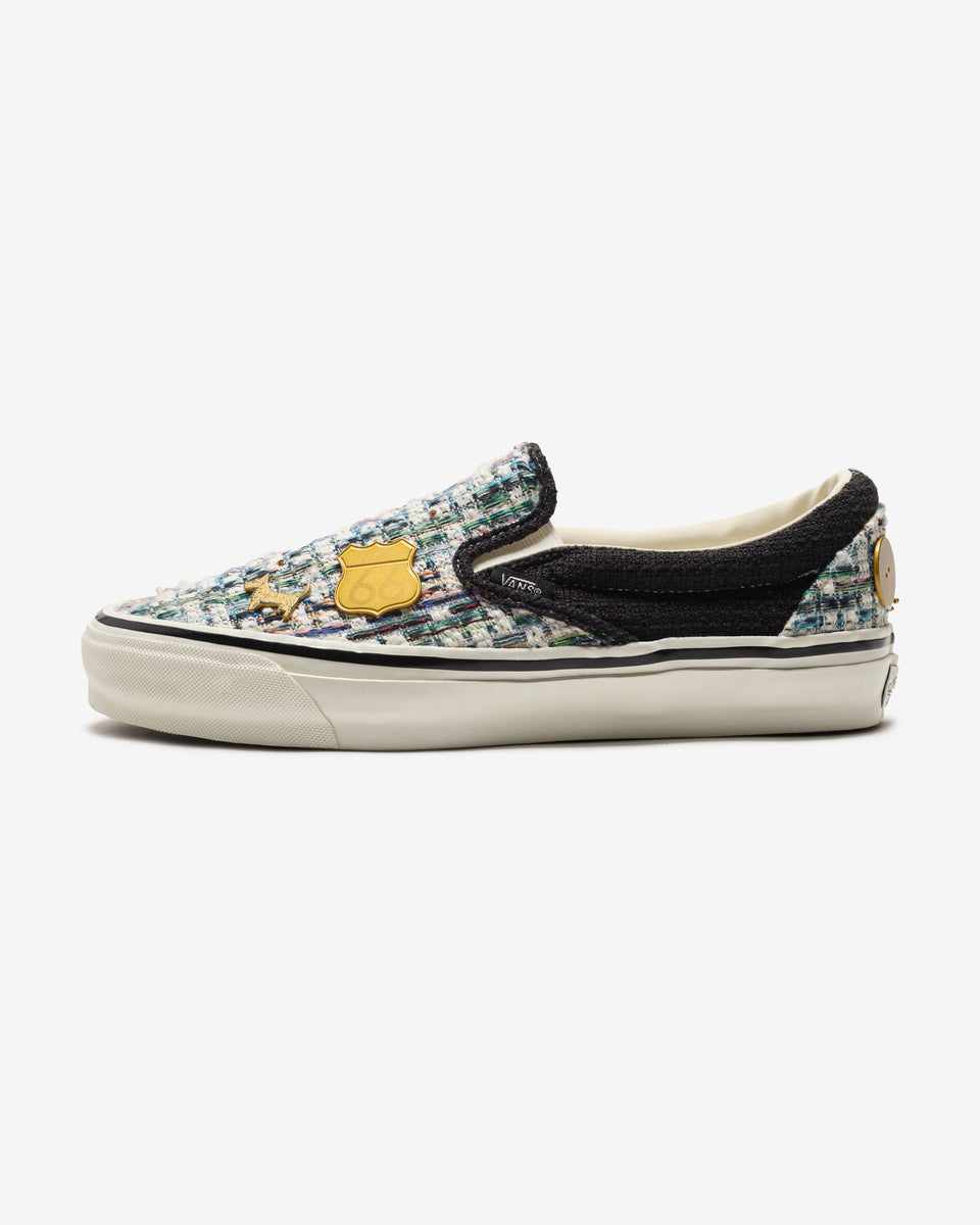 VANS PREMIUM CLASSIC SLIP-ON 98 'CARDIGAN' - BLACK – Undefeated