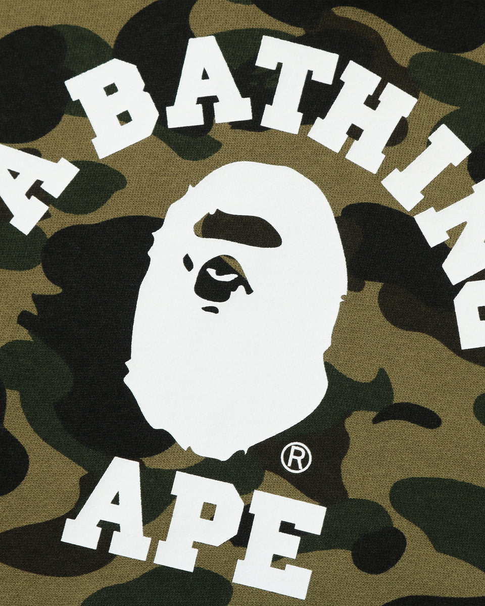 BAPE 1ST CAMO COLLEGE PULLOVER HOODIE - Main Image
