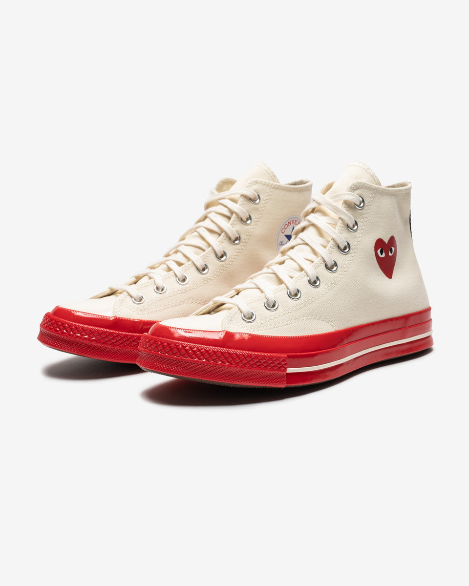 X CDG RED SOLE CHUCK 70 Undefeated