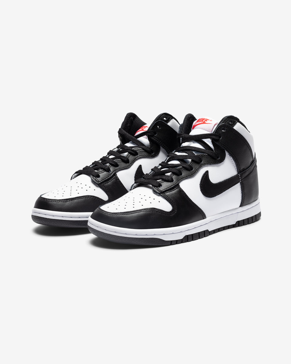 WOMEN'S DUNK HIGH - WHITE/ BLACK/ UNIVERSITYRED – Undefeated