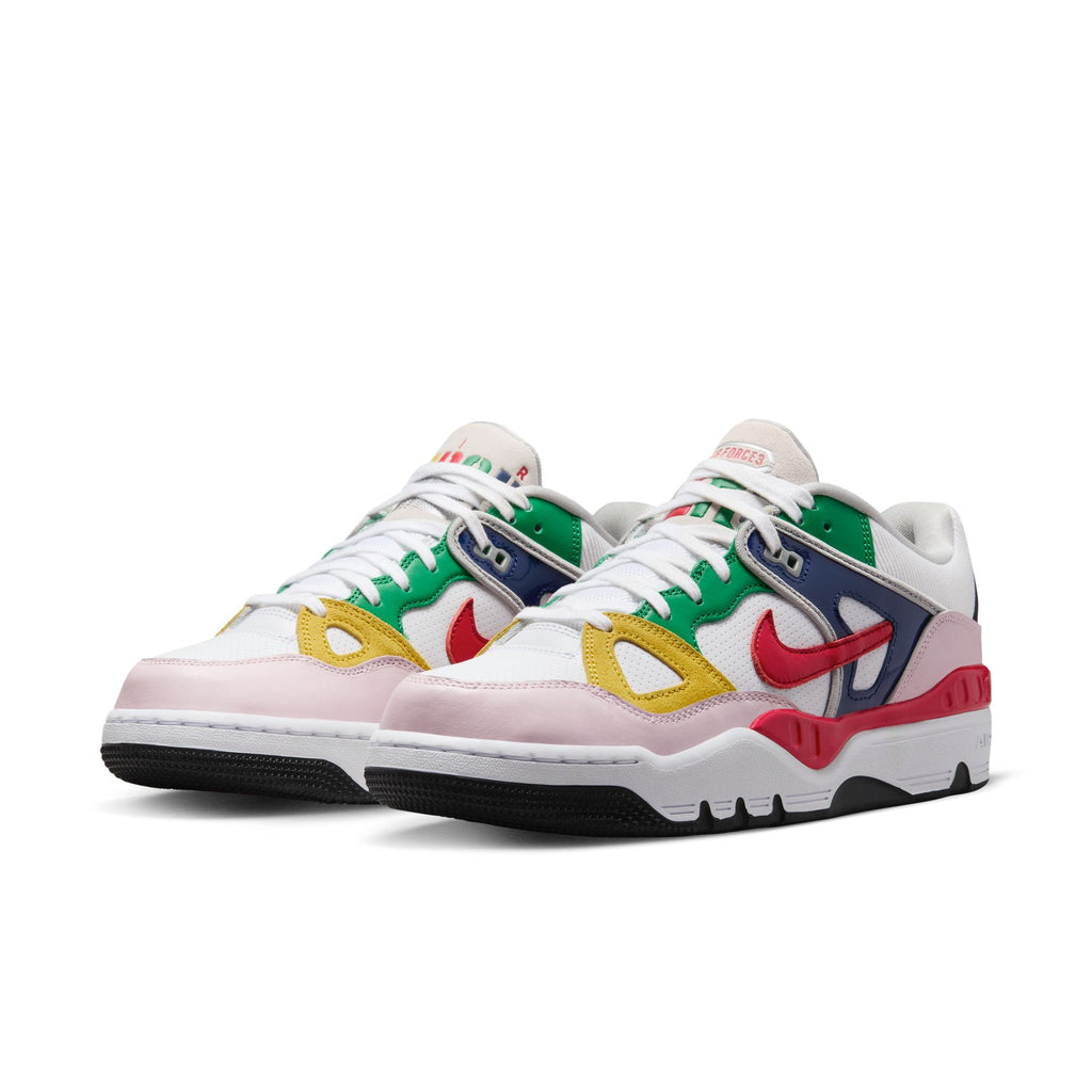 NIKE X NIGO AIR FORCE 3 - WHITE/ UNIVERSITYRED/ TOURYELLOW - NIKE X NIGO AIR FORCE 3 - WHITE/ UNIVERSITYRED/ TOURYELLOW