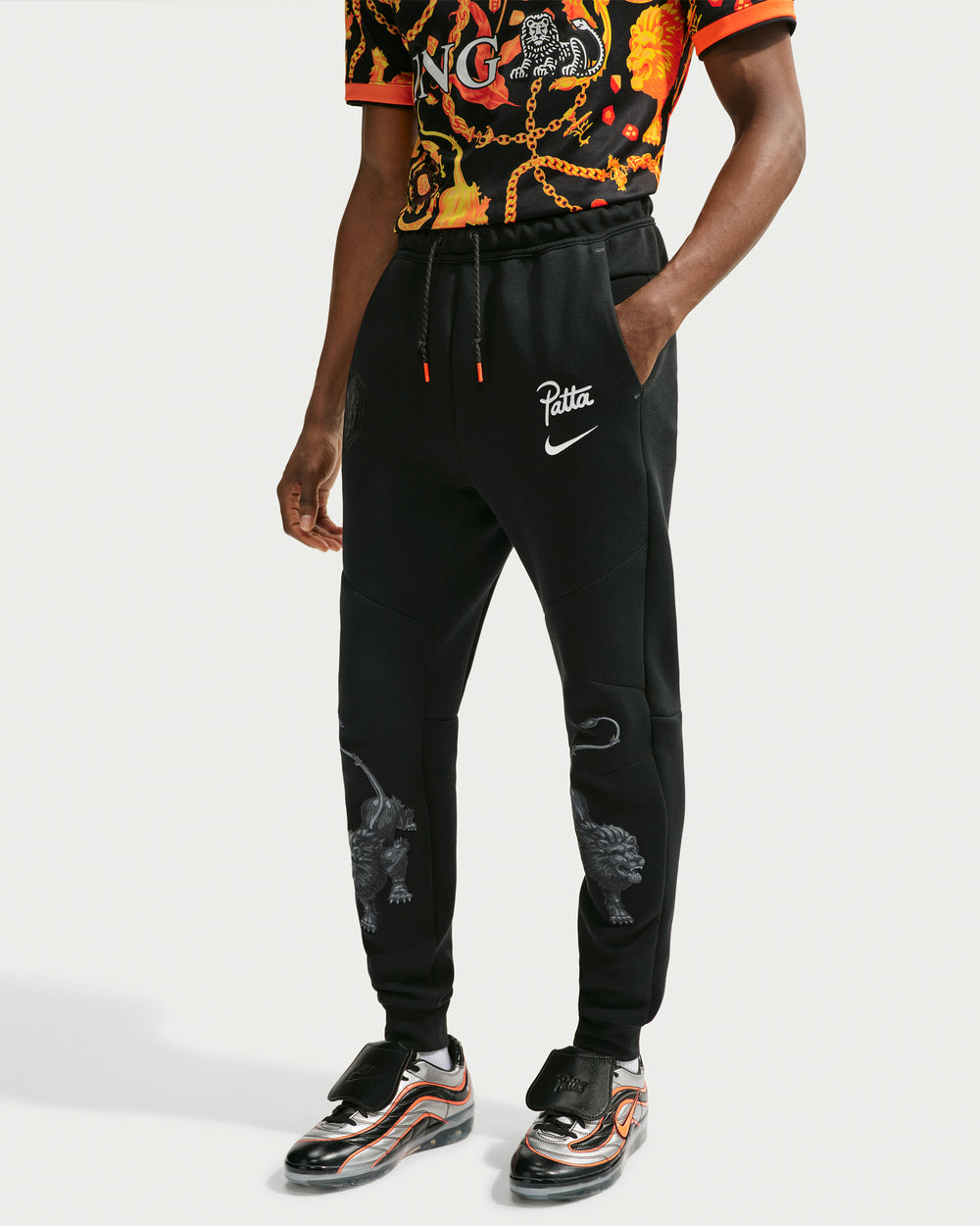 NIKE X PATTA NL TECH JOGGER - BLACK/ WHITE – Undefeated