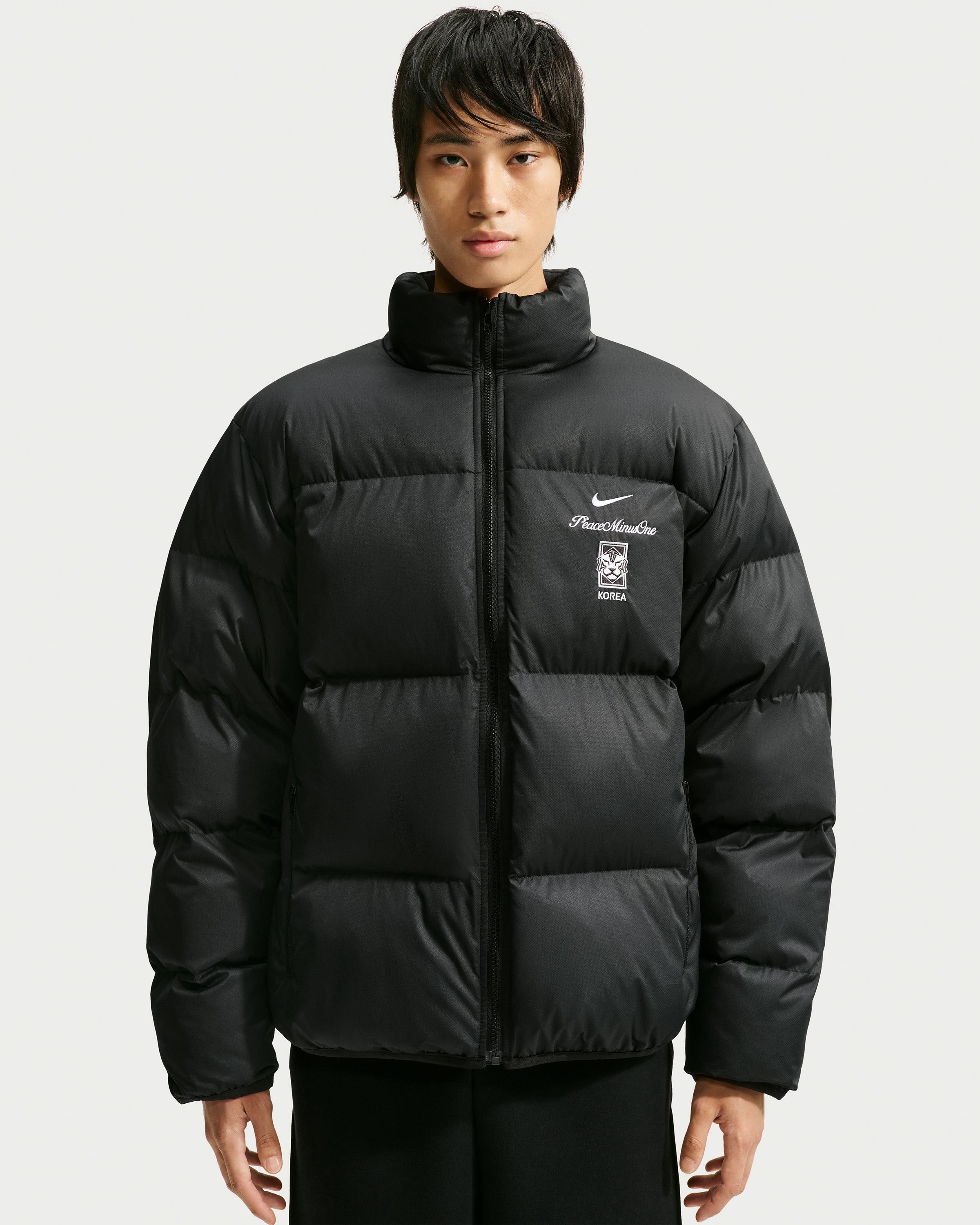 希少サイズ Nike x PEACEMINUSONE Puffer Jacket NIKE X PEACEMINUSONE KR PUFFER JACKET - BLACK/ WHITE – Undefeated
