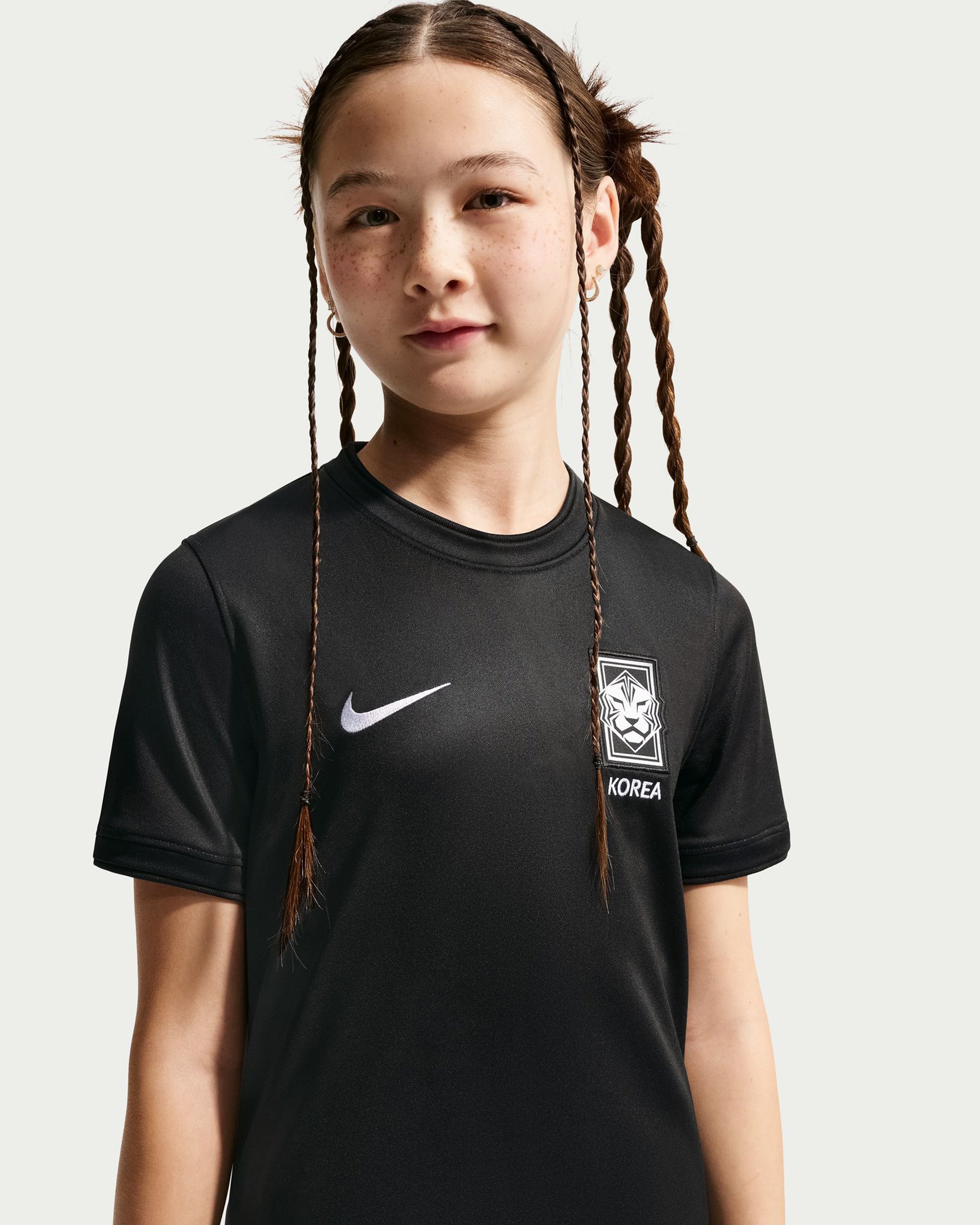 NIKE YOUTH X PEACEMINUSONE KR PREMATCH JERSEY - BLACK/ WHITE 
