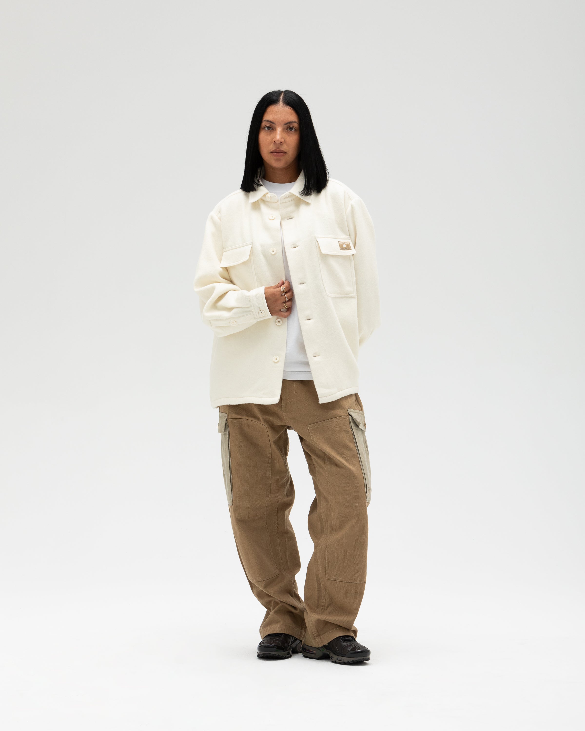 UNDEFEATED OFFICER L/S SHIRT - IVORY