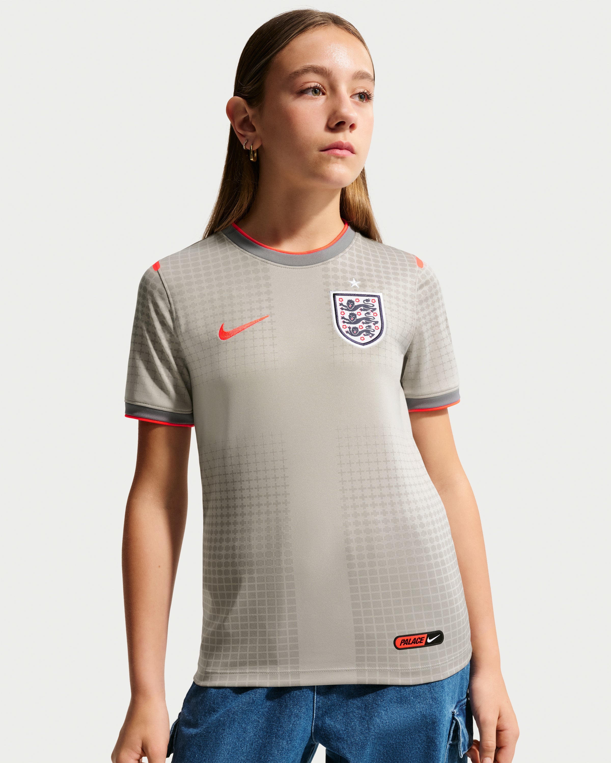 NIKE YOUTH X PALACE ENG PREMATCH JERSEY - PEWTER GREY – Undefeated