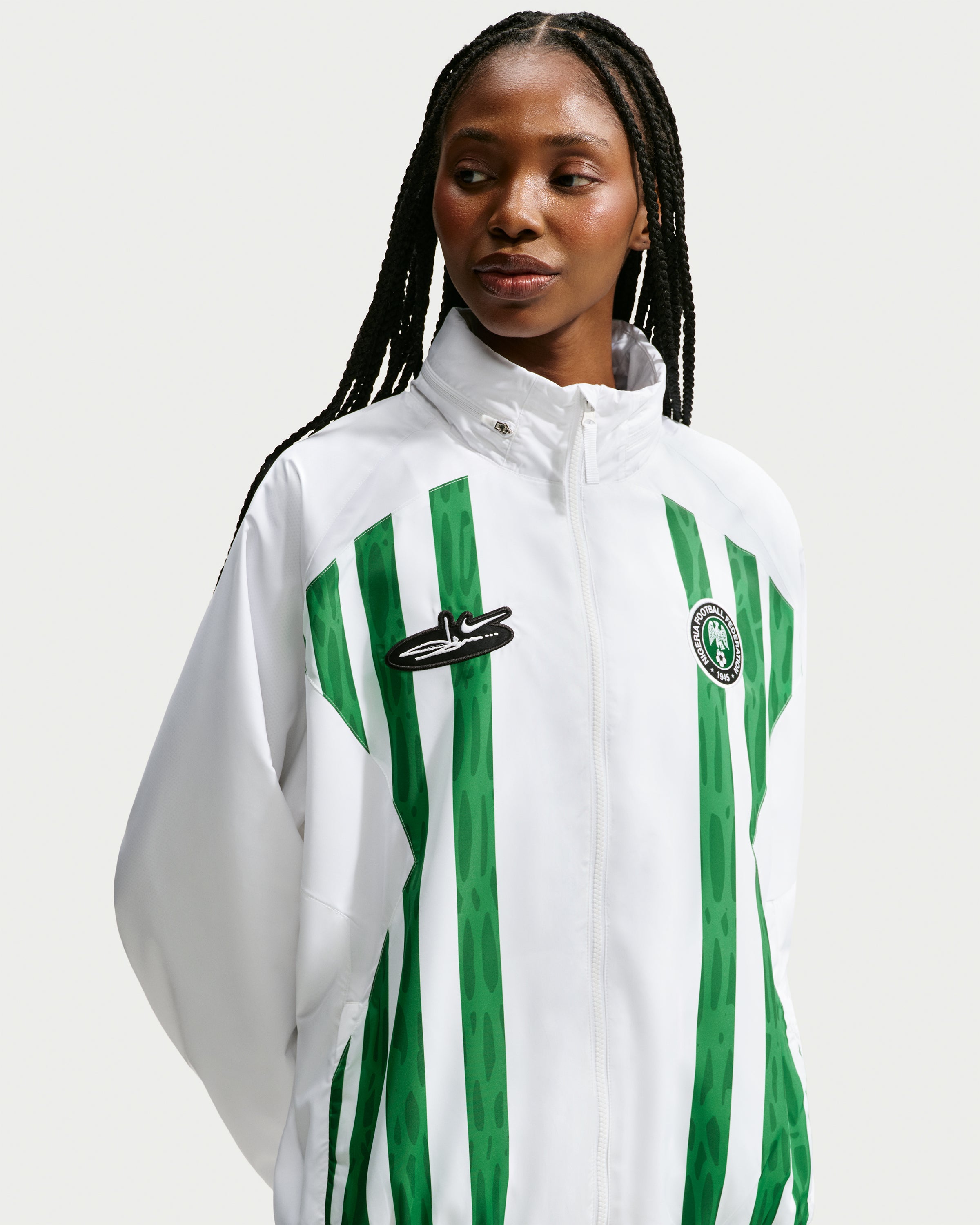 NIKE X SLAWN NG TRACK JACKET - WHITE/ BLACK – Undefeated