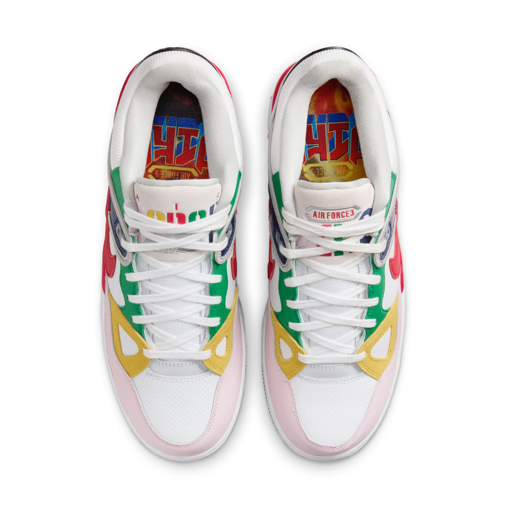 NIKE X NIGO AIR FORCE 3 - WHITE/ UNIVERSITYRED/ TOURYELLOW