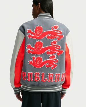 NIKE X PALACE ENG VARSITY JACKET - PEWTER GREY – Undefeated
