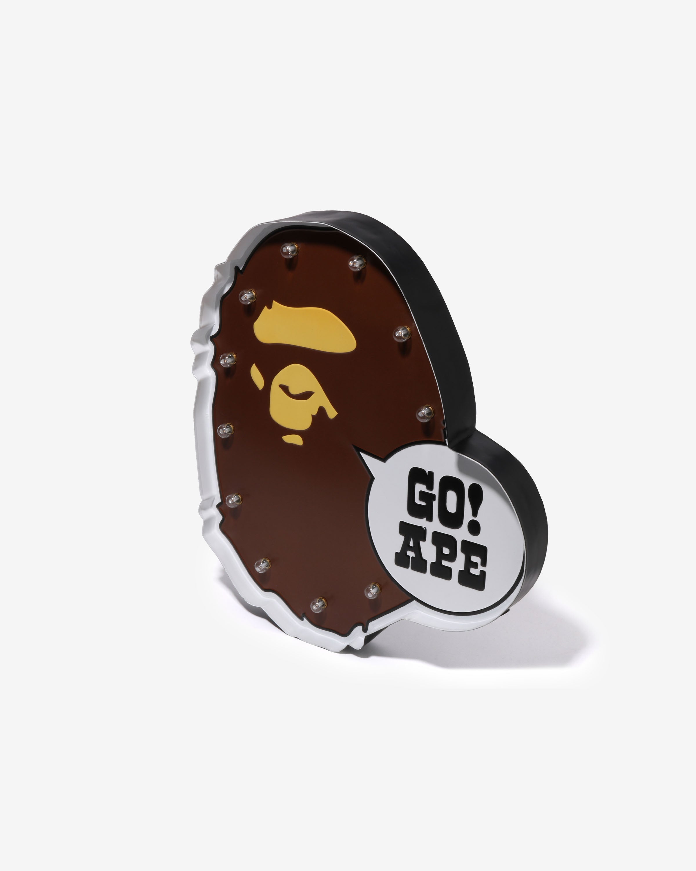 BAPE APE HEAD LED SIGNBOARD - BROWN