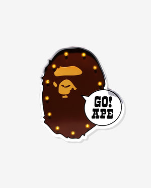 BAPE APE HEAD LED SIGNBOARD BROWN Undefeated