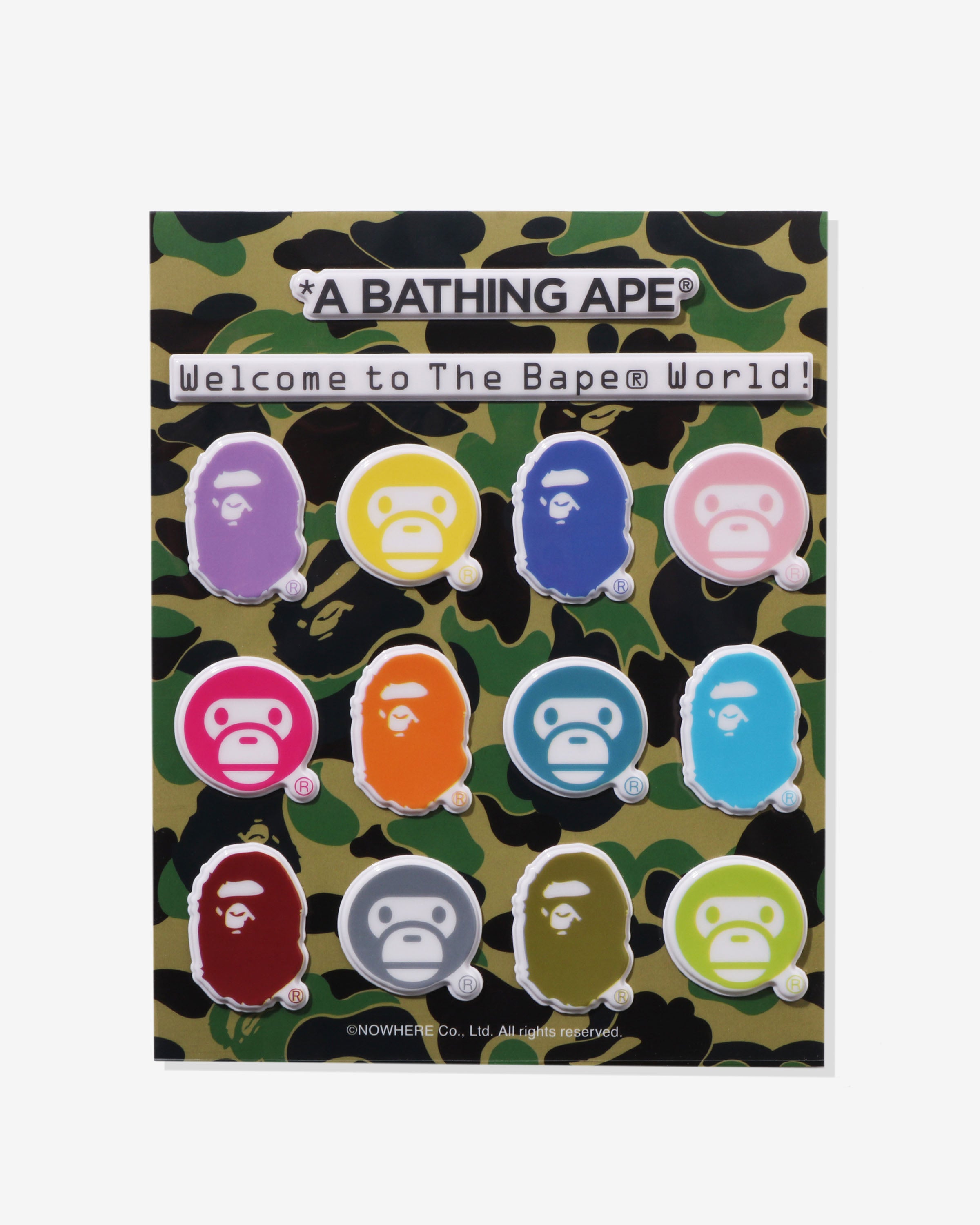 BAPE PUFFY STICKER - MULTI