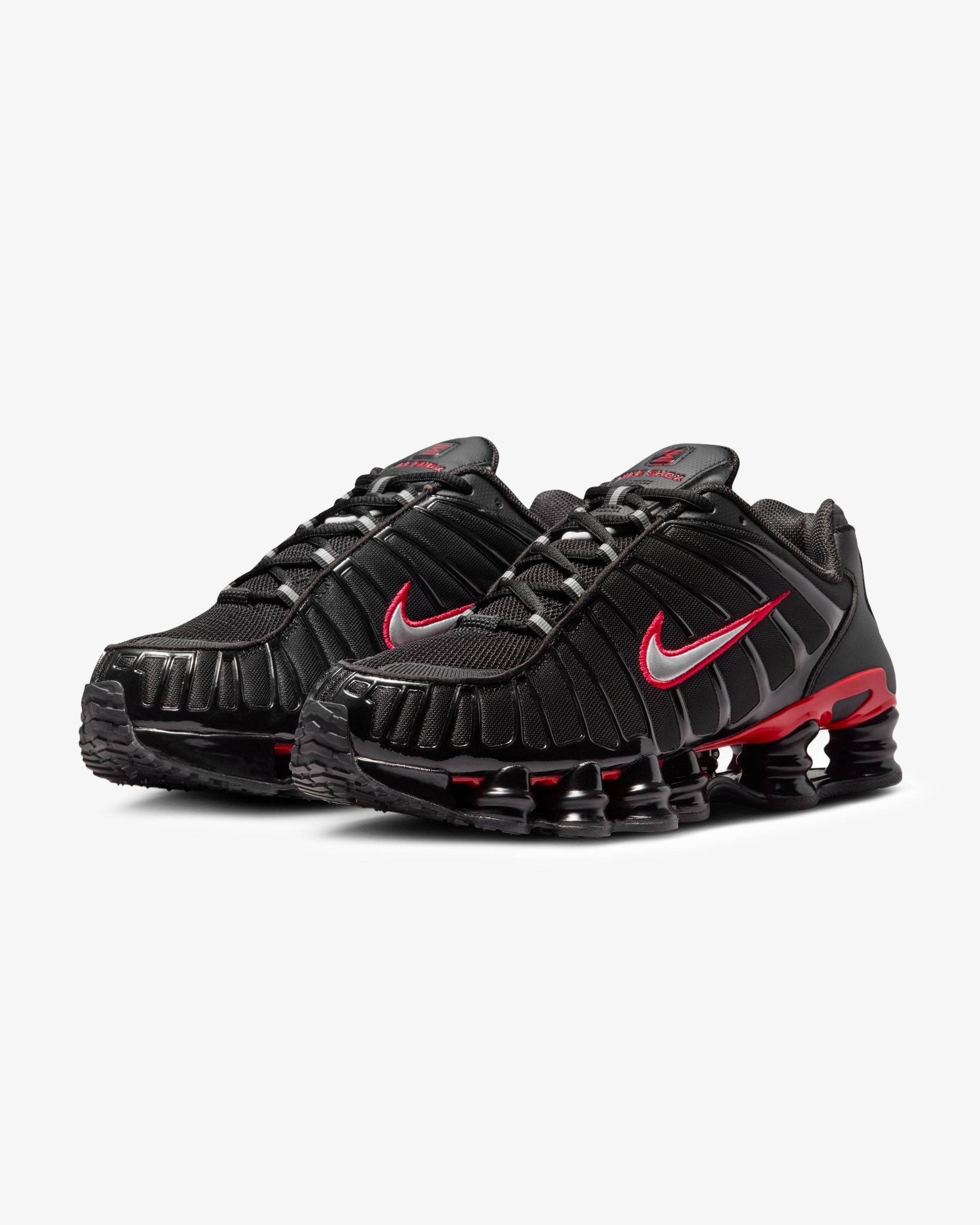 NIKE SHOX TL - BLACK/ METALLICSILVER/ UNIVERSITYRED