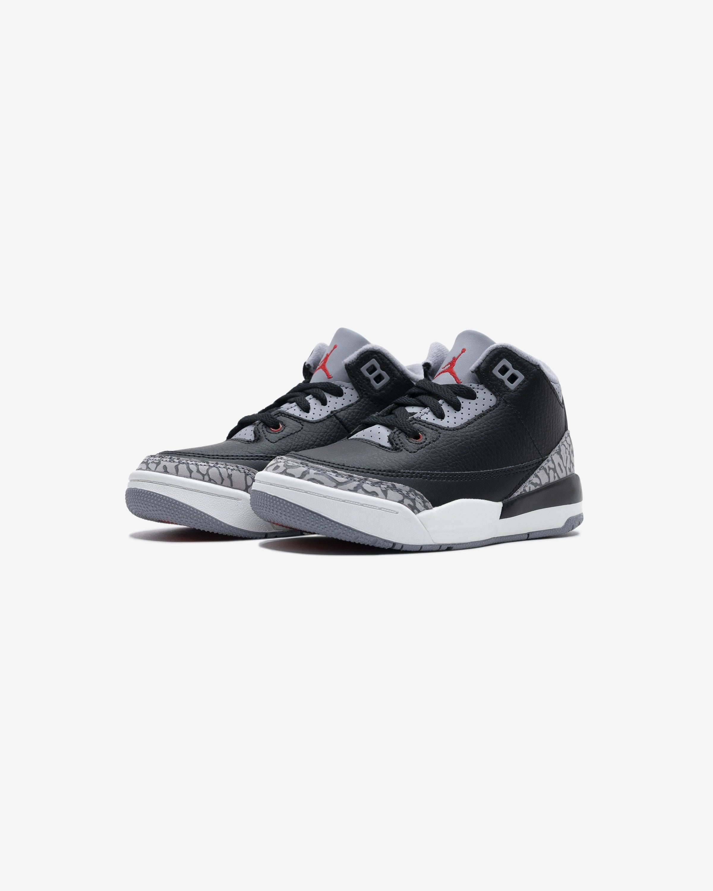 JORDAN PS AJ 3 RETRO - BLACK/ FIRERED/ CEMENTGREY