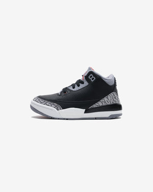 JORDAN PS AJ 3 RETRO - BLACK/ FIRERED/ CEMENTGREY