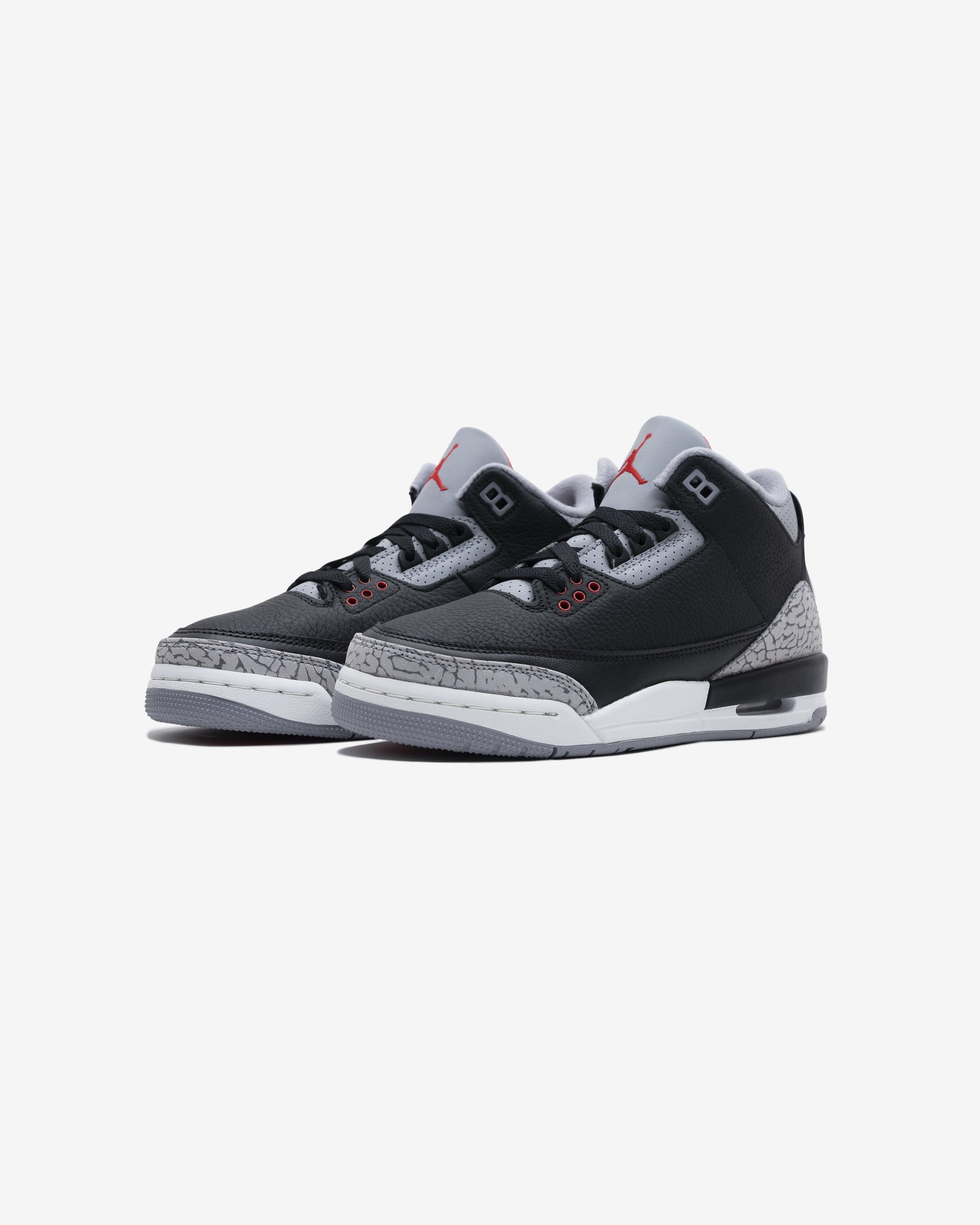 JORDAN GS AJ 3 RETRO - BLACK/ FIRERED/ CEMENTGREY