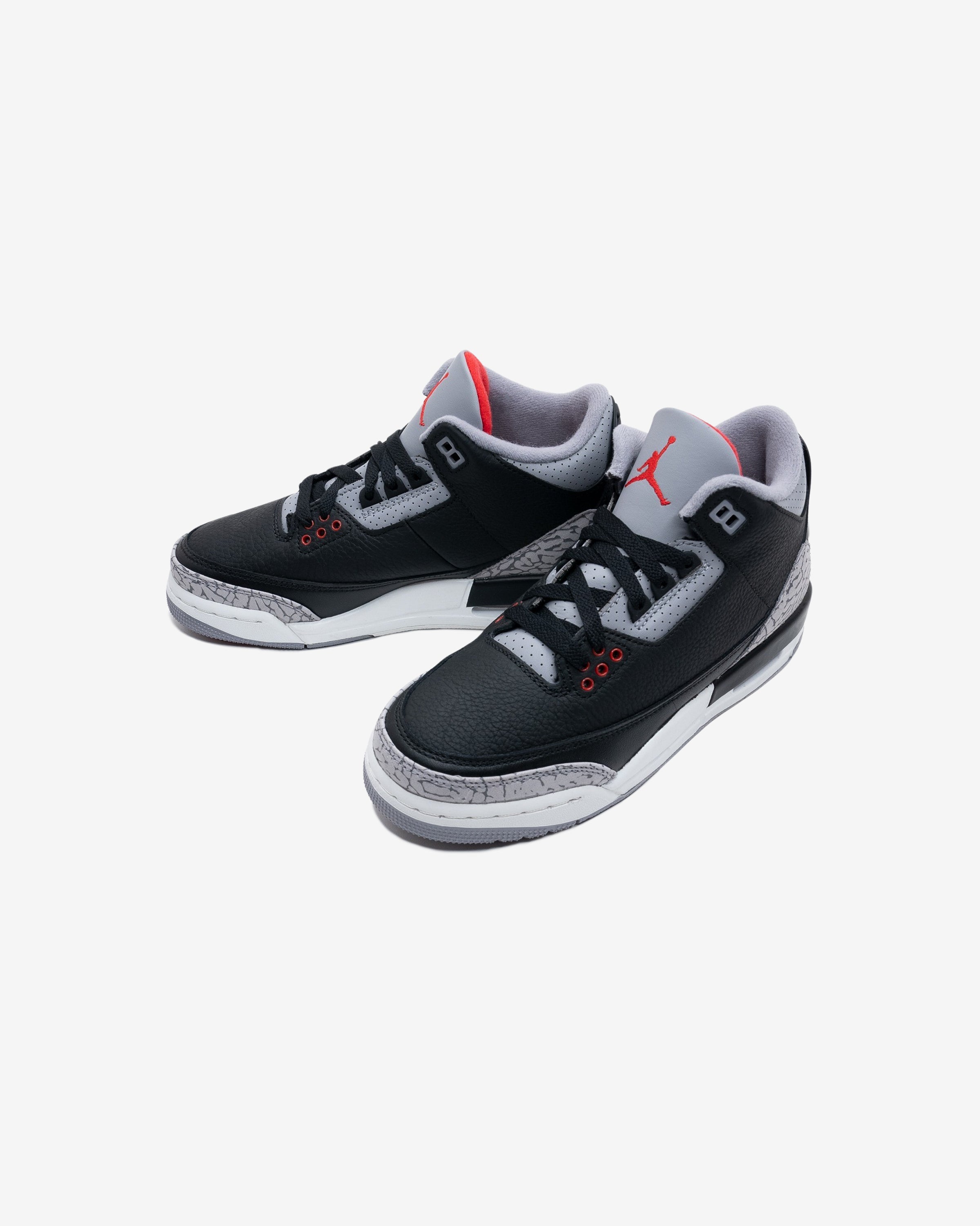 JORDAN GS AJ 3 RETRO - BLACK/ FIRERED/ CEMENTGREY