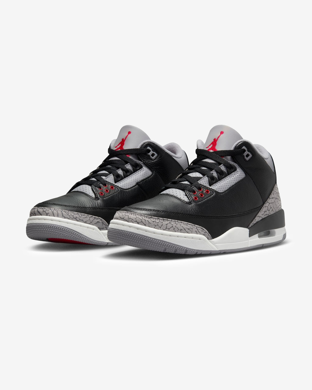 JORDAN AJ 3 RETRO - BLACK/ FIRERED/ CEMENTGREY - JORDAN AJ 3 RETRO - BLACK/ FIRERED/ CEMENTGREY