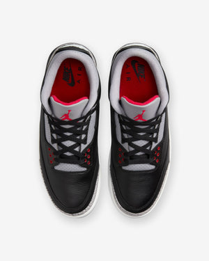 JORDAN AJ 3 RETRO - BLACK/ FIRERED/ CEMENTGREY