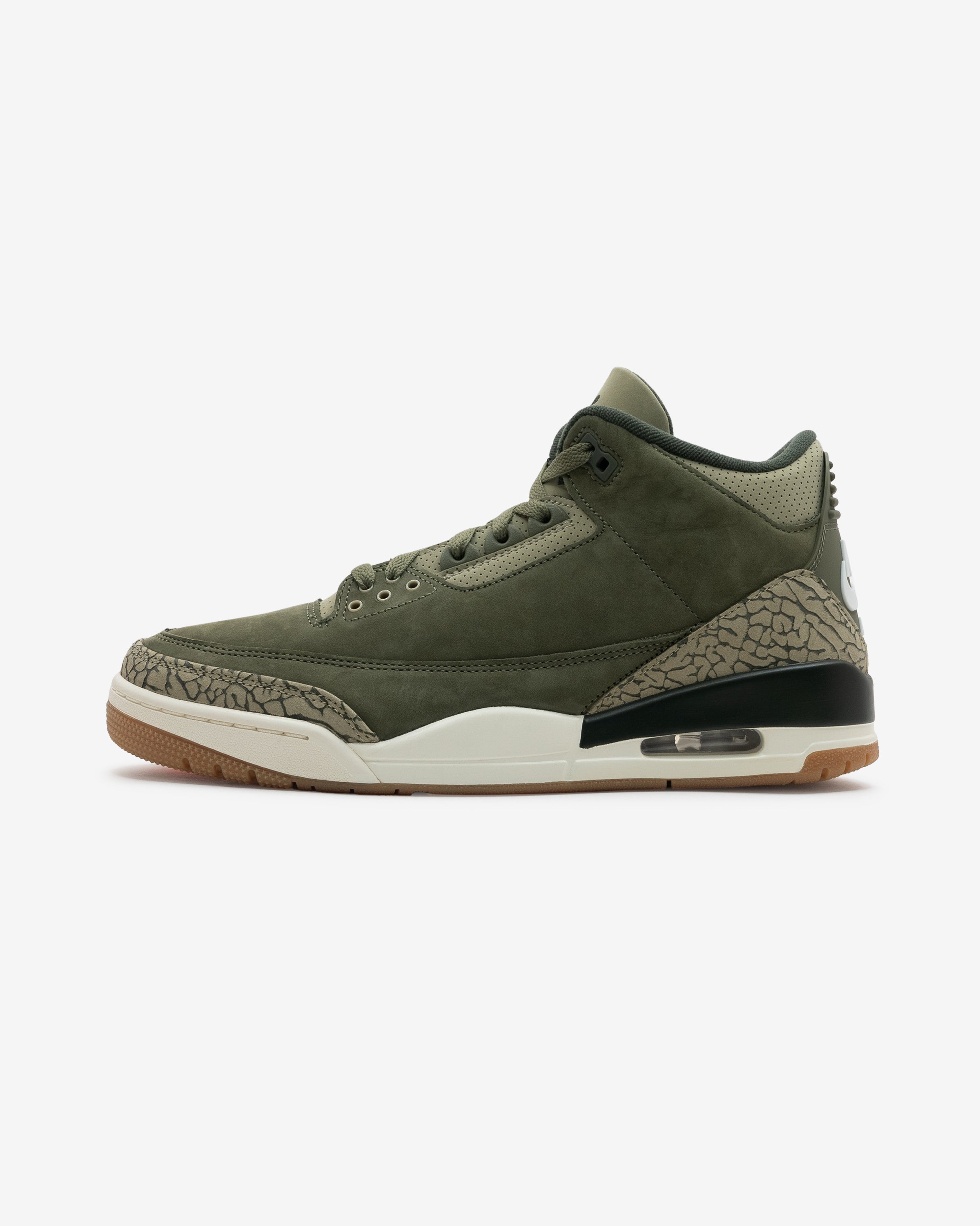 JORDAN AJ 3 RETRO - MEDIUMOLIVE/ SEQUOIA
