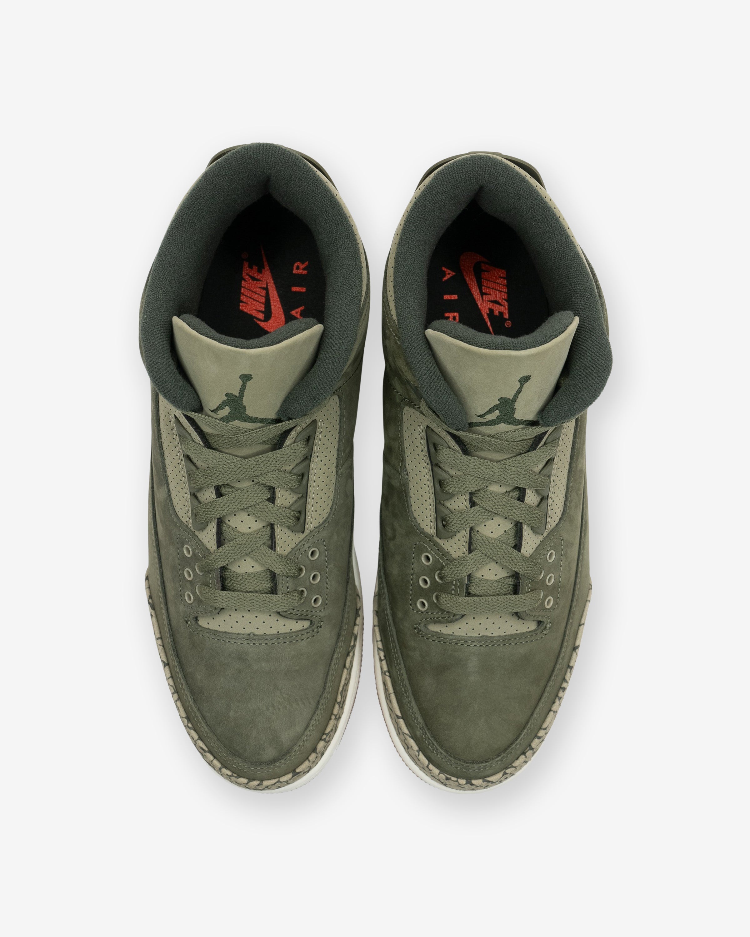 JORDAN AJ 3 RETRO - MEDIUMOLIVE/ SEQUOIA
