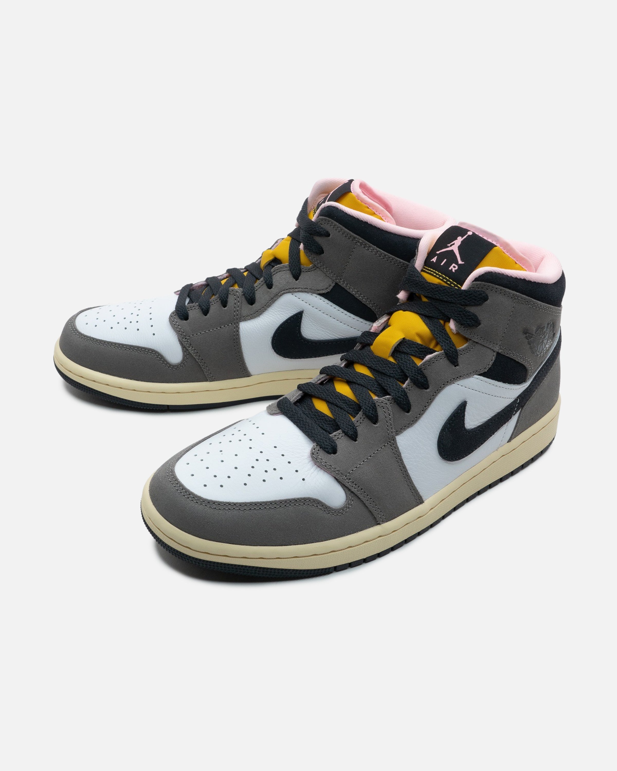 JORDAN AJ 1 MID SE - WHITE/ OILGREY