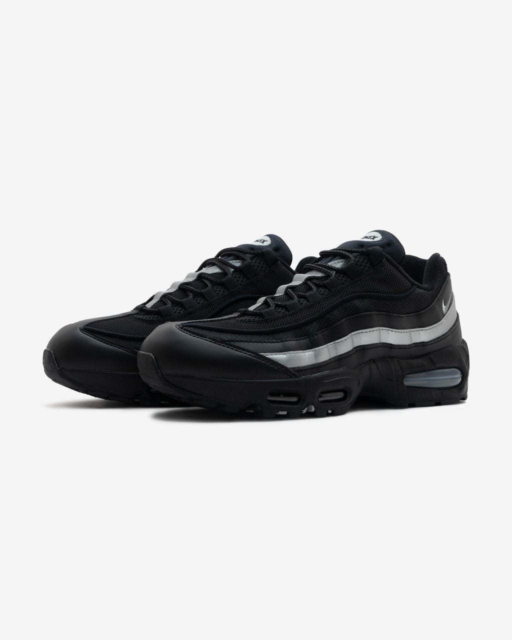 NIKE AIR MAX 95 'BIG BUBBLE' - BLACK/ METALLICSILVER - NIKE AIR MAX 95 'BIG BUBBLE' - BLACK/ METALLICSILVER