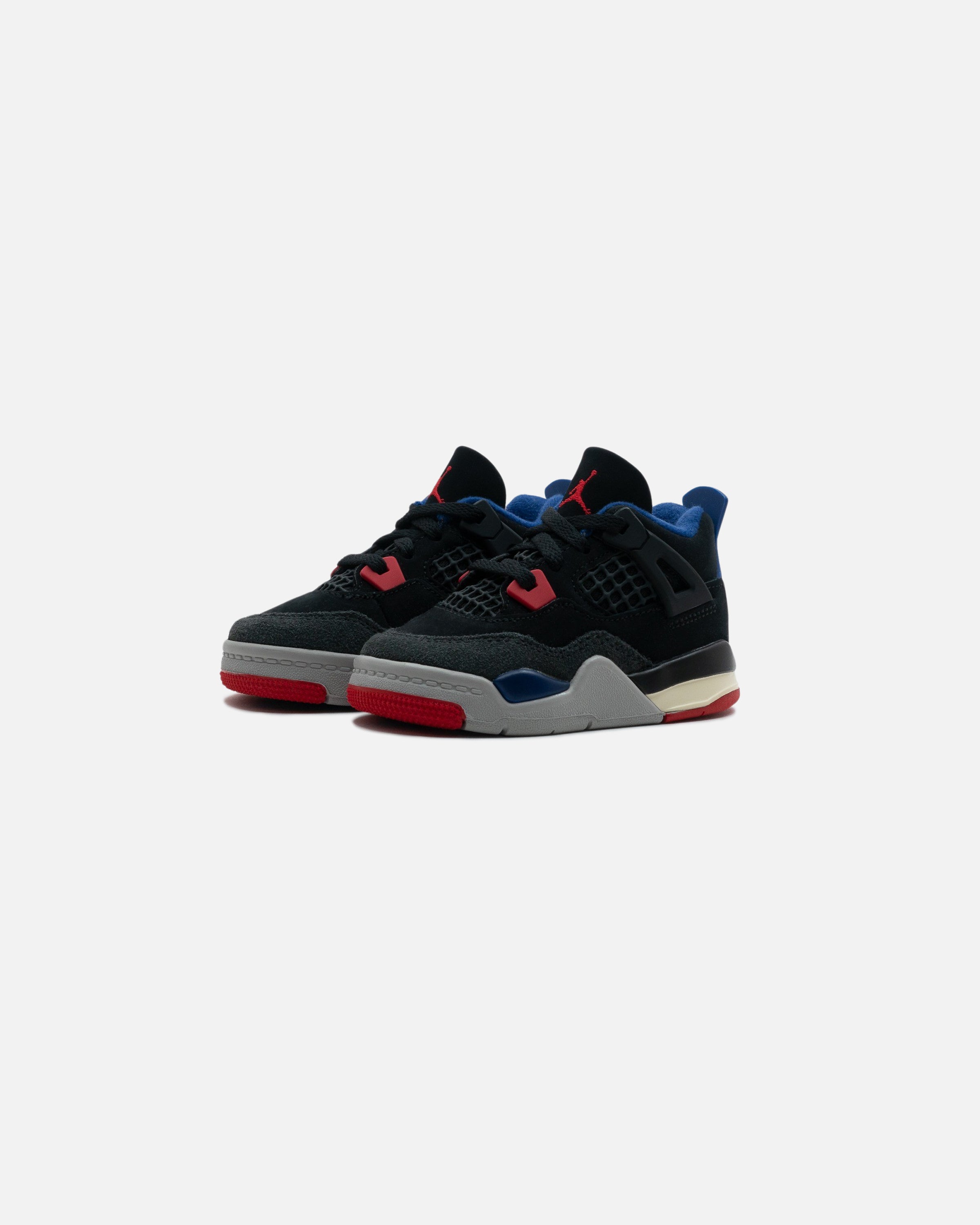 JORDAN TD AJ 4 RETRO - BLACK/ FIRERED/ DEEPROYALBLUE