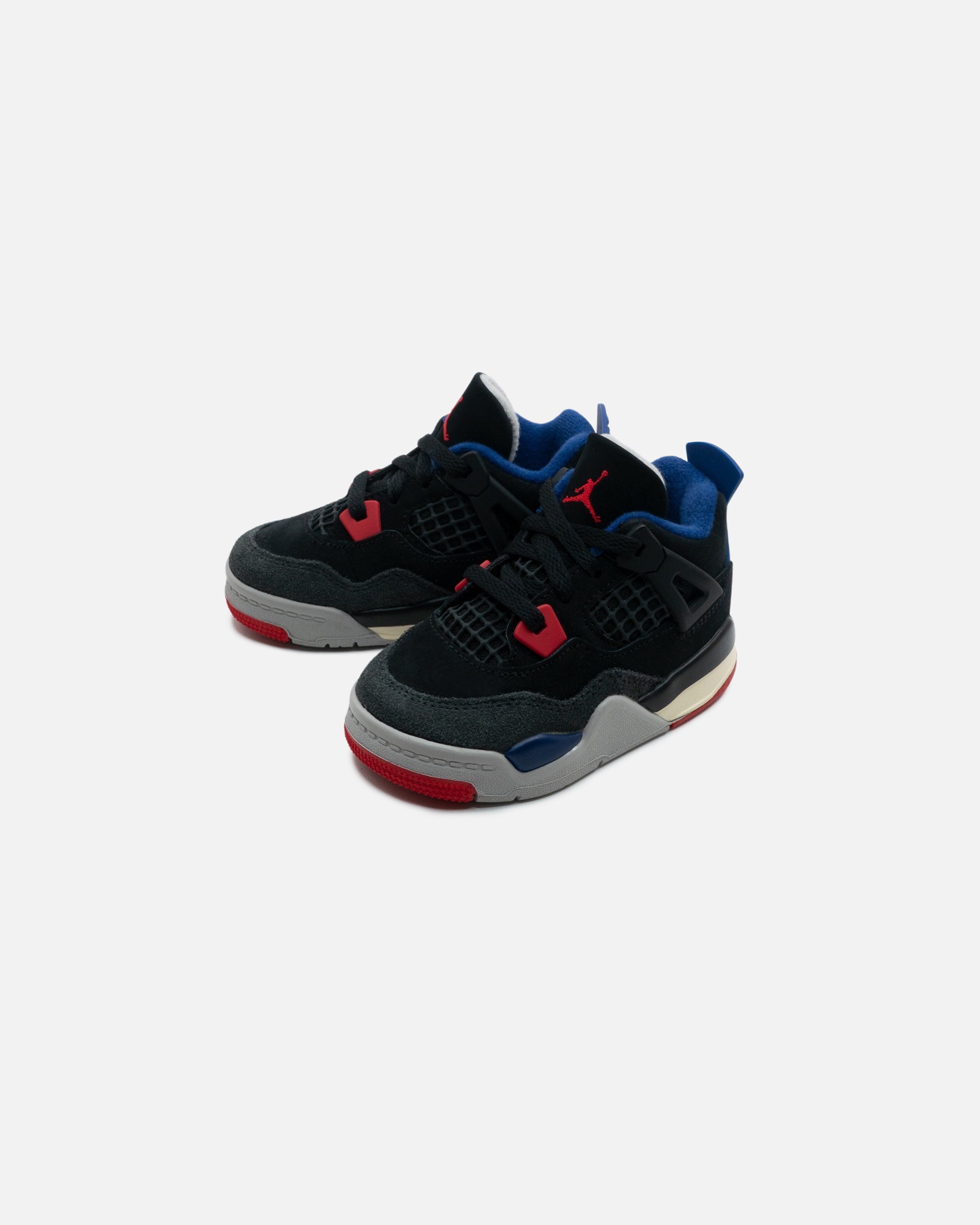 JORDAN TD AJ 4 RETRO - BLACK/ FIRERED/ DEEPROYALBLUE