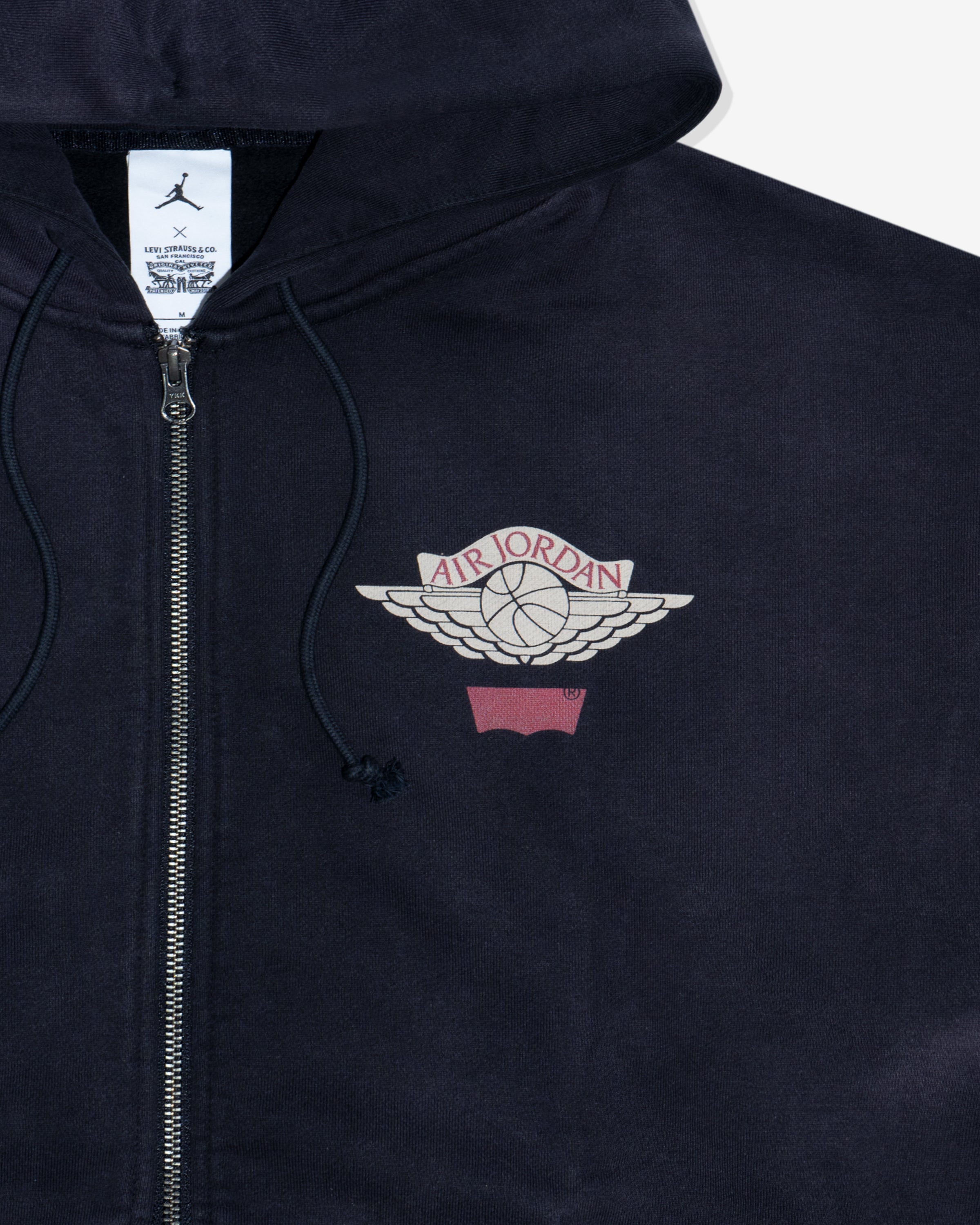 JORDAN X LEVI'S® FULL-ZIP HOODIE - BLACK – Undefeated