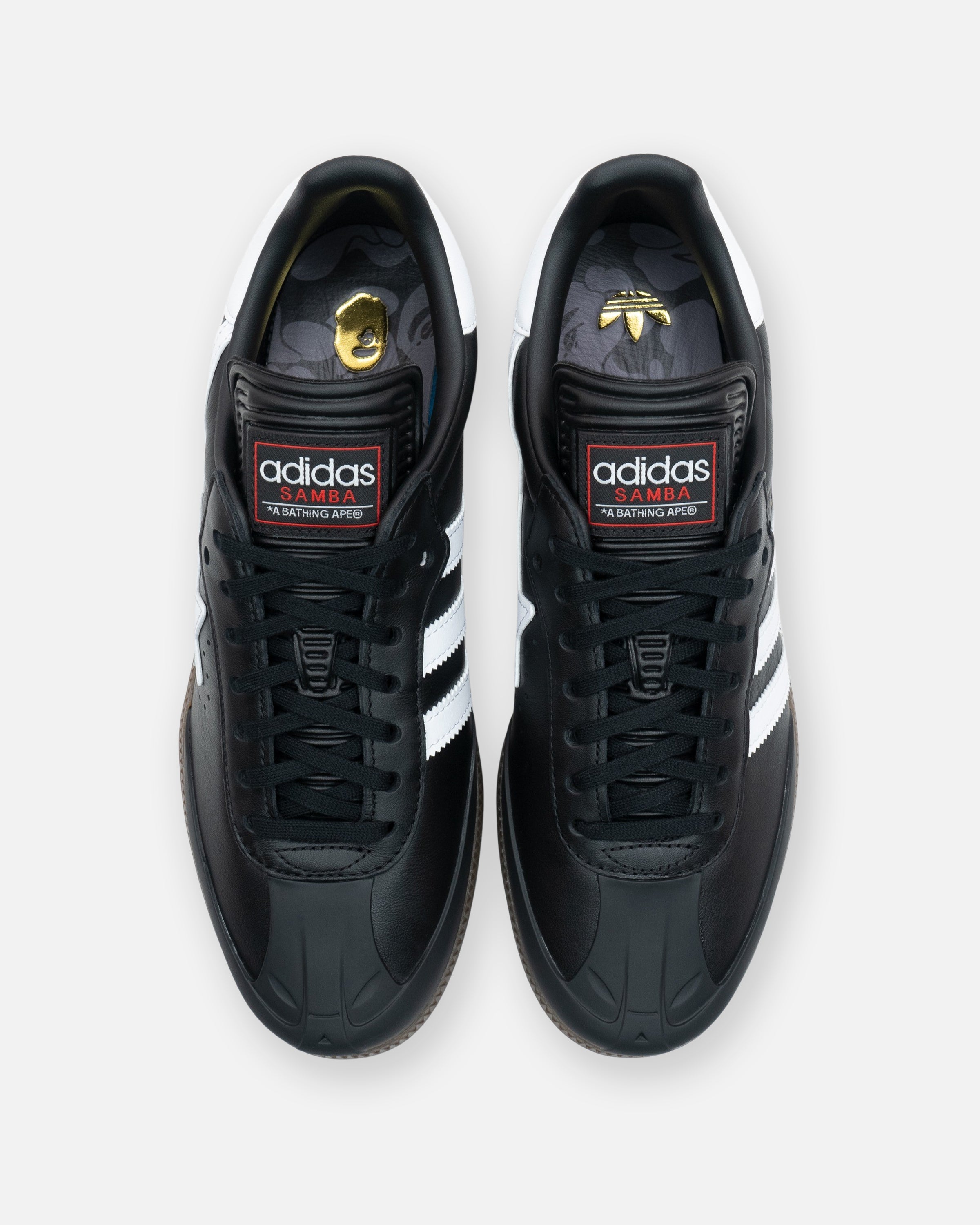 ADIDAS X BAPE SAMBA - CBLACK/ FTWWHT