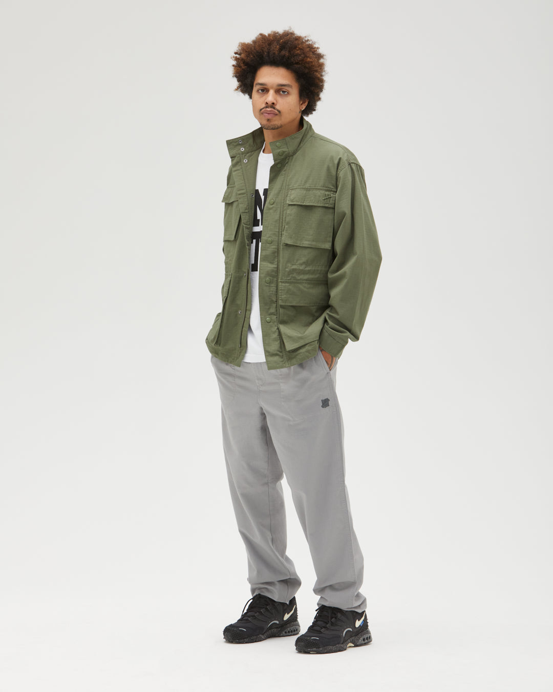 UNDEFEATED RIPSTOP M65 JACKET- OLIVE