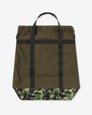 BAPE Camouflage Shoulder Bag in Green and Pink