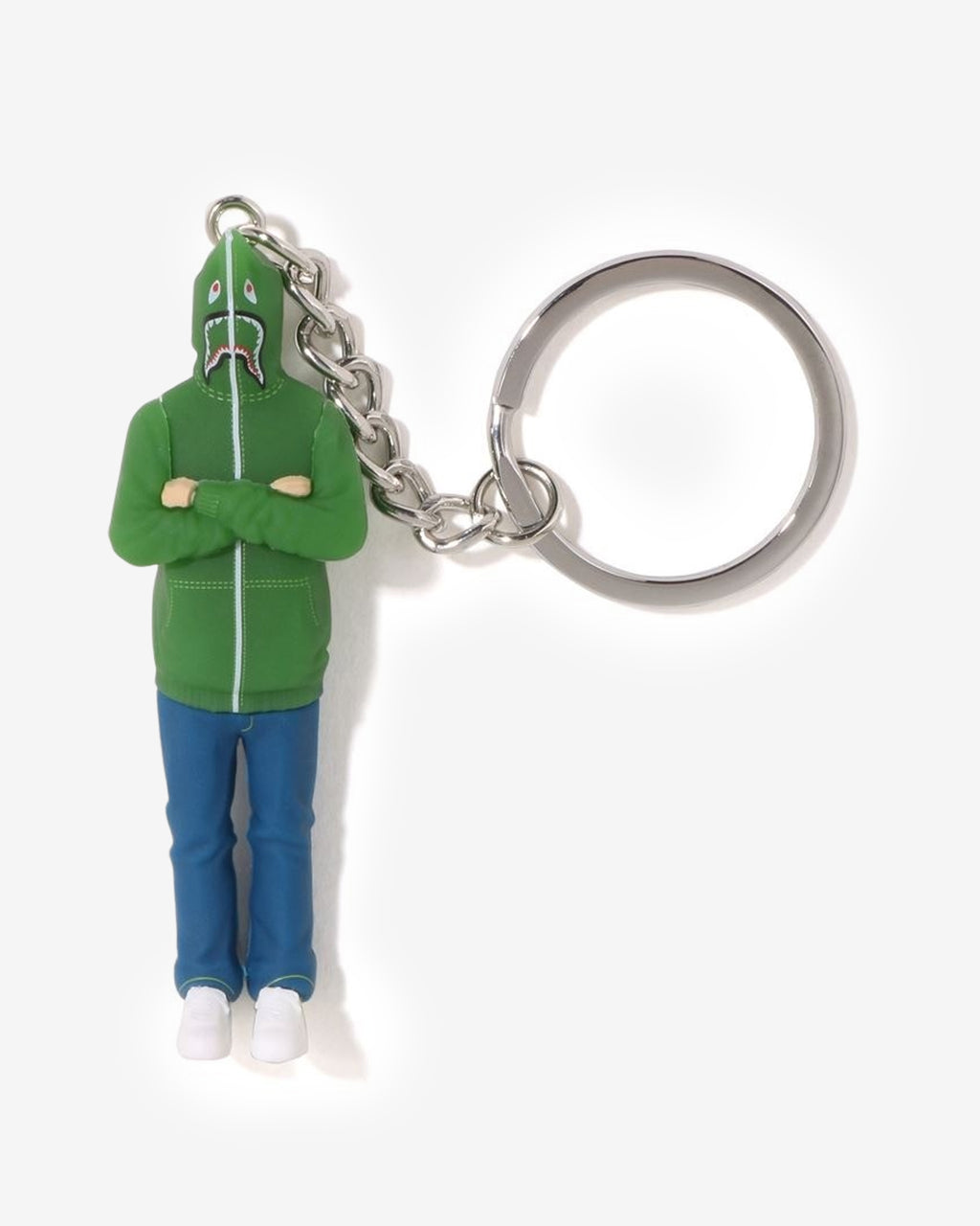 BAPE Shark Full Zip Hoodie Keychain Green