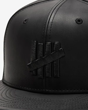 UNDEFEATED X NE LEATHER ICON FITTED - BLACK – Undefeated