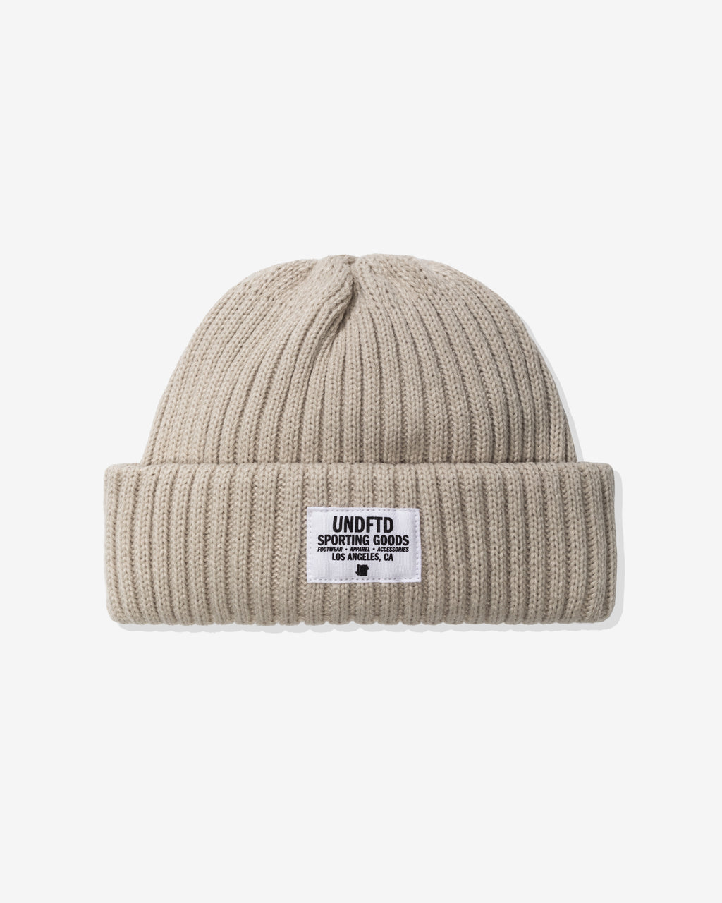 UNDEFEATED SPORTING GOODS BEANIE - LIGHT BONE