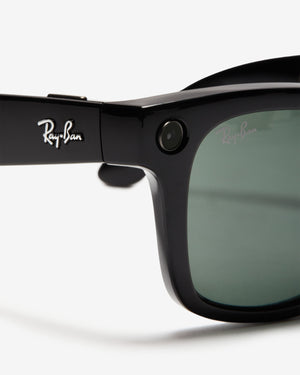 RAY-BAN META WAYFARER - SHINYBLACK/ GREEN